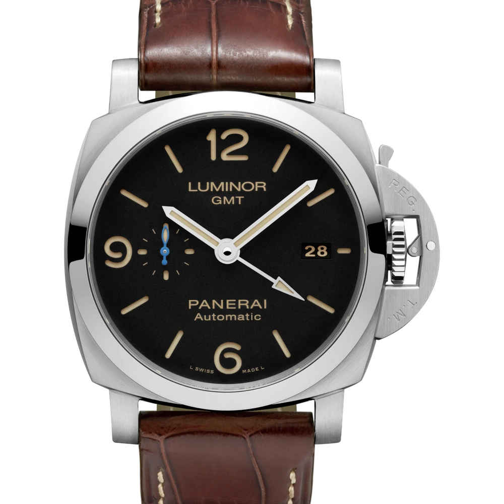 Panerai GMT, 44 mm, AISI 316L brushed steel