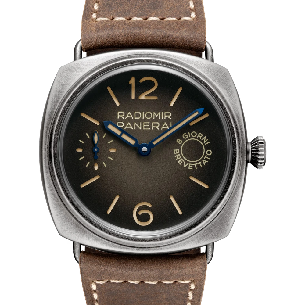 Panerai 8 Giorni, 45 mm, Steel with PVD coating