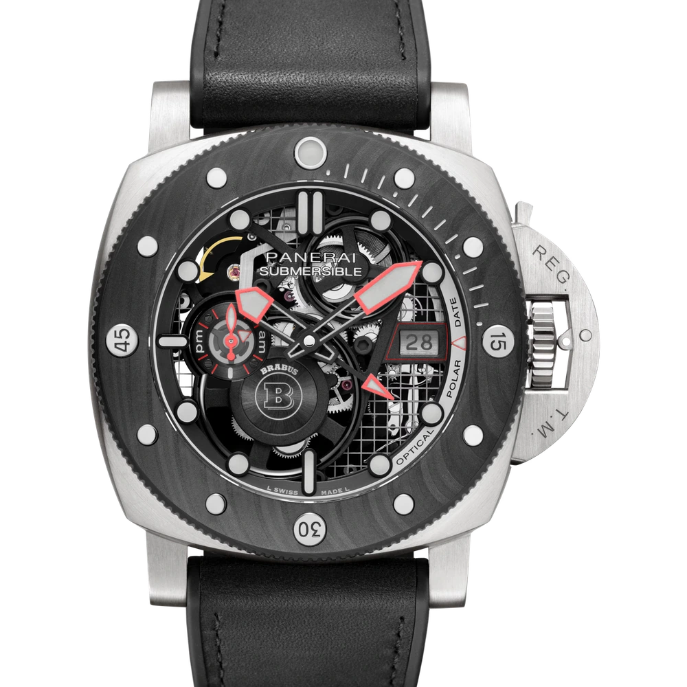 Panerai S Brabus eTitanio™, 47 mm, Brushed EcoTitanium