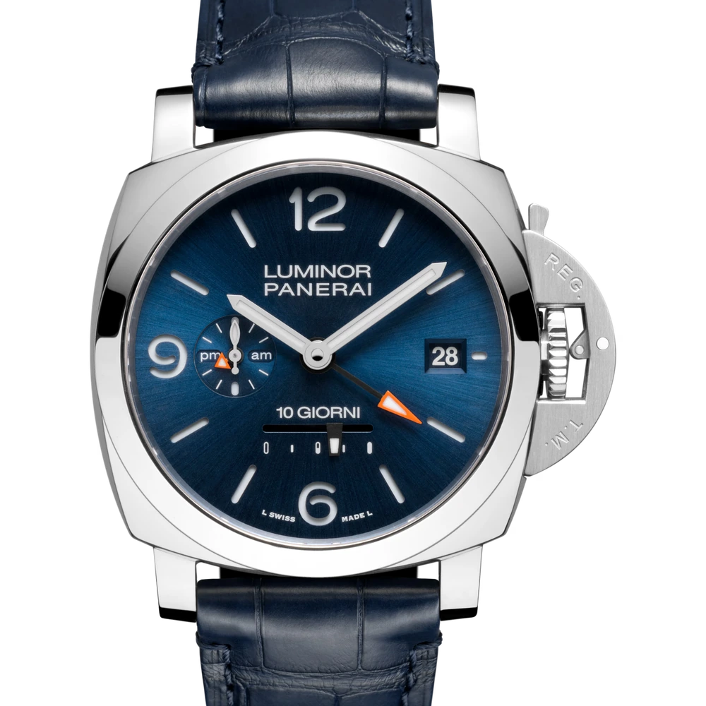 Panerai Dieci Giorni GMT, 44 mm, Steel