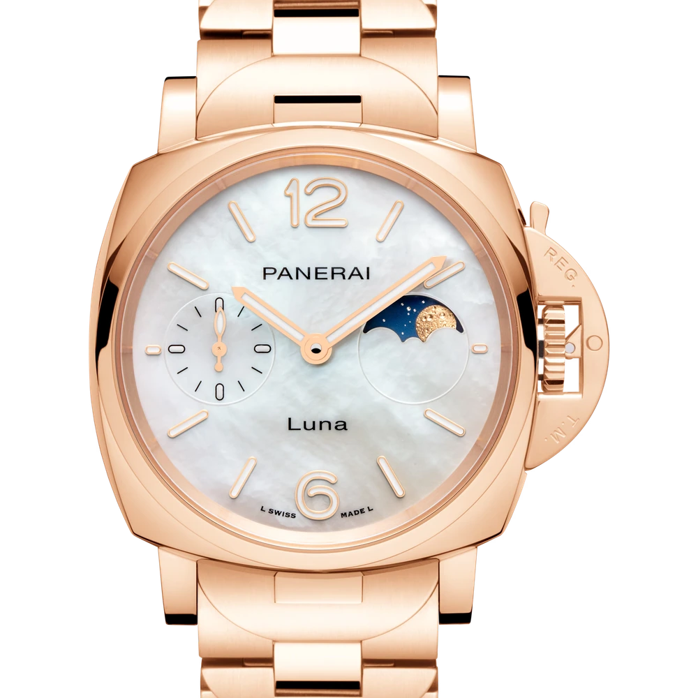 Panerai TuttoOro Luna, 38 mm, Goldtech™