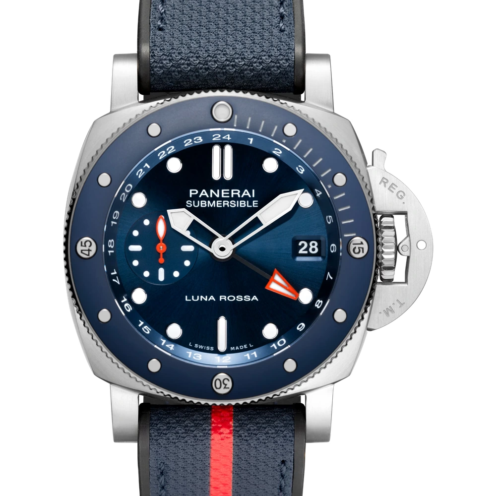 Panerai GMT Luna Rossa Titanio, 42 mm, Titanium