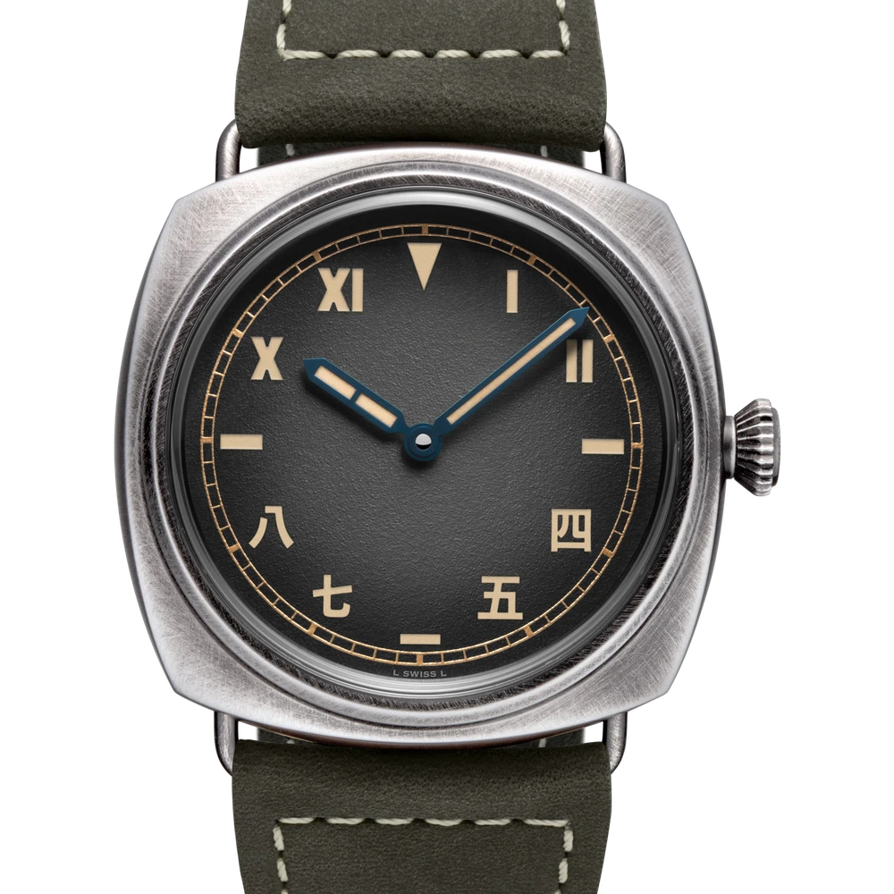 Panerai 8 Giorni, 45 mm, Steel with PVD coating