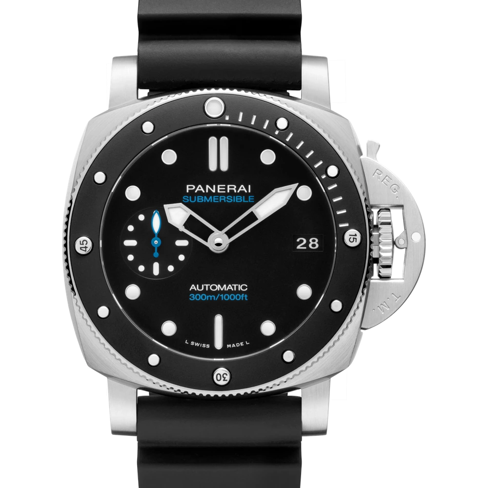 Panerai 42 mm, Brushed steel