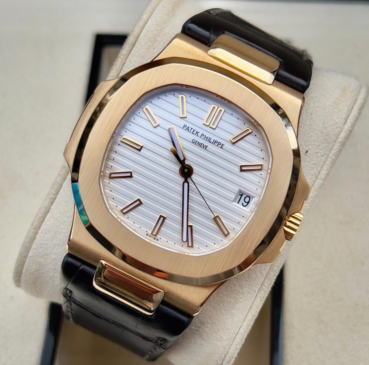 Patek Philippe Nautilus 5711J Yellow Gold 40mm White Dial w/ Box & Papers