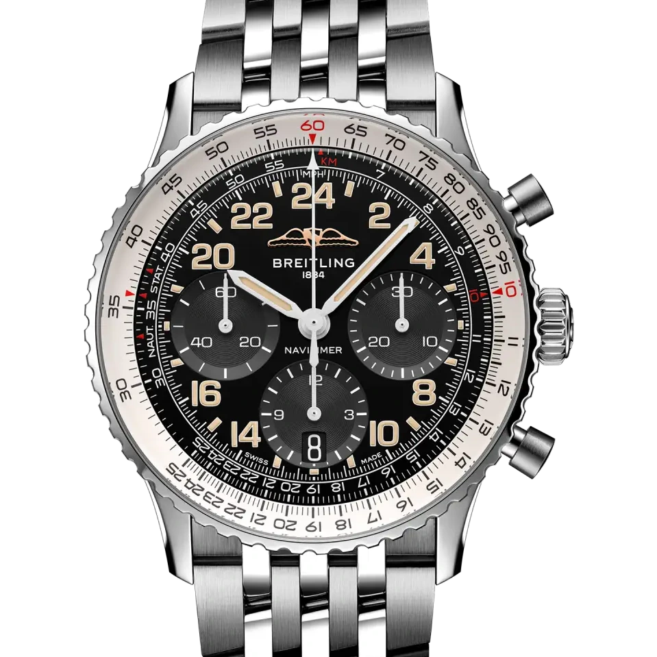 Breitling Navitimer B02 Chronograph 41 Cosmonaute, 41 mm, stainless steel & platinum, anthracite dial