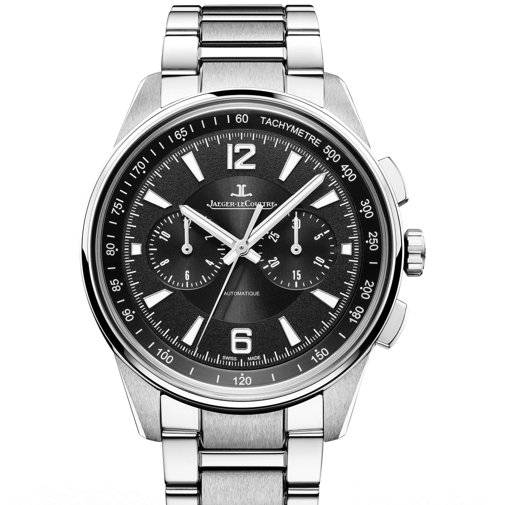 Jaeger-LeCoultre Chronograph, Stainless steel, Black