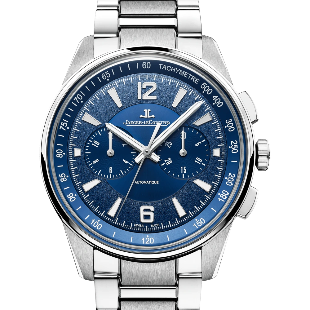 Jaeger-LeCoultre Chronograph, Stainless steel, Blue