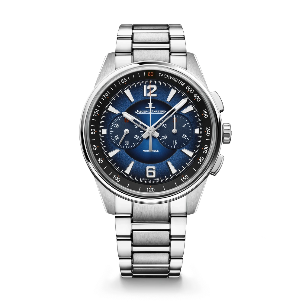 Jaeger-LeCoultre Chronograph, Stainless steel, Blue