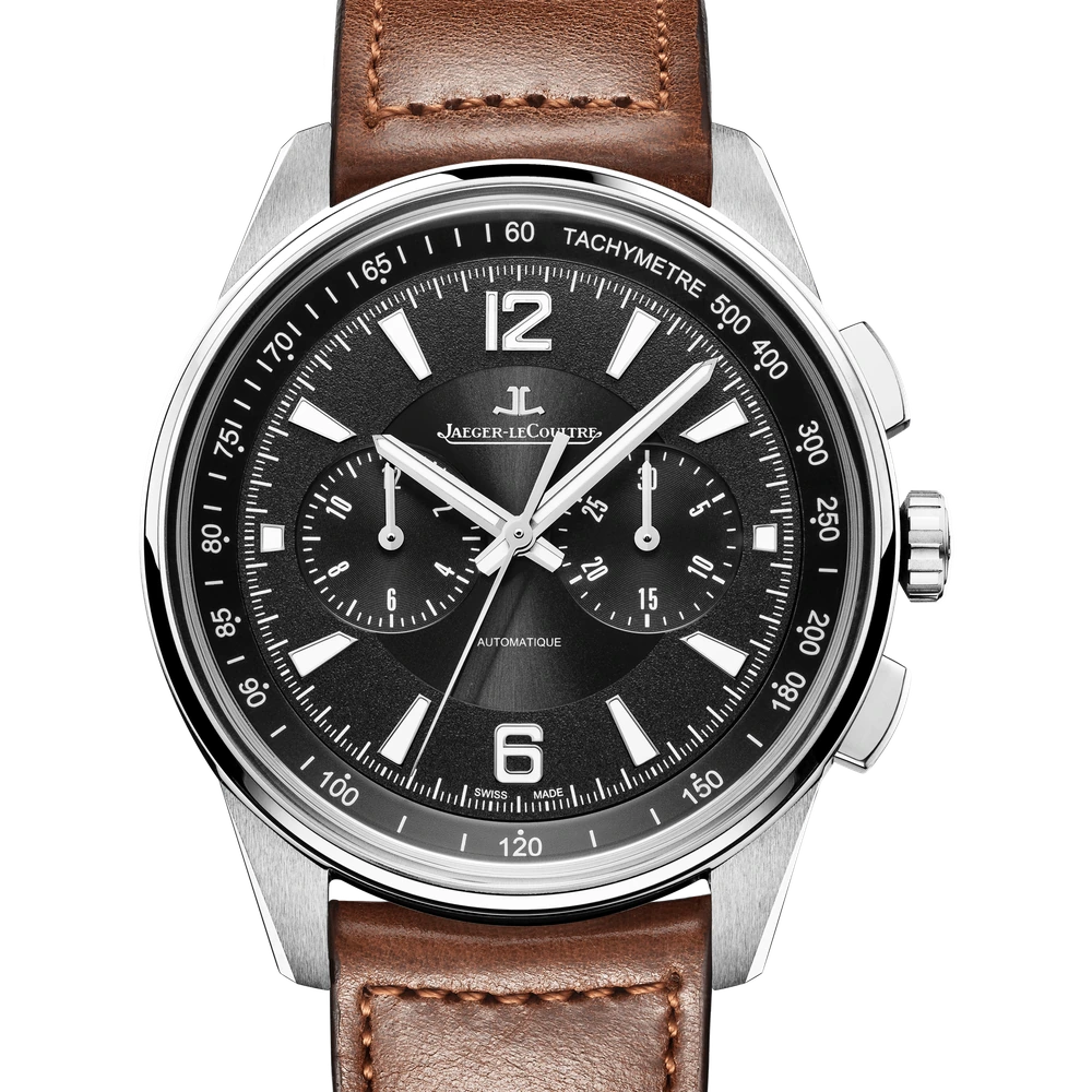 Jaeger-LeCoultre Chronograph, Stainless steel, Black