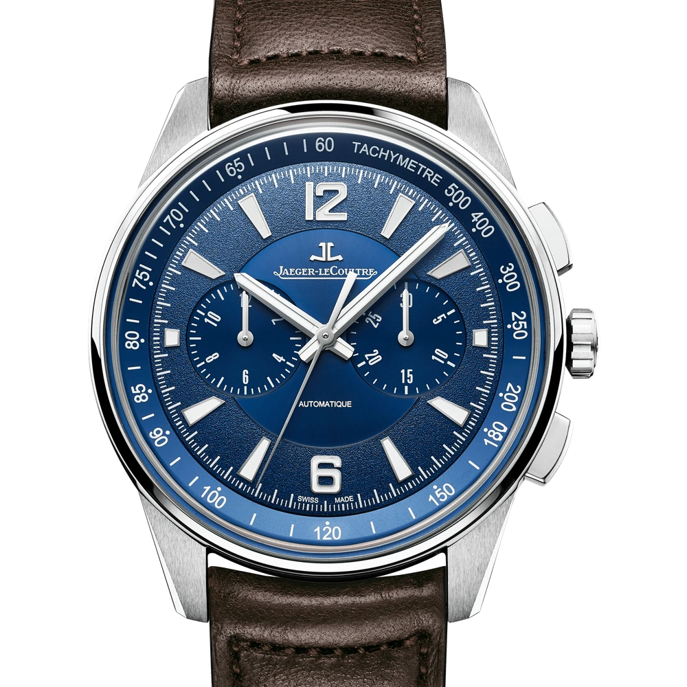 Jaeger-LeCoultre Chronograph, Stainless steel, Blue