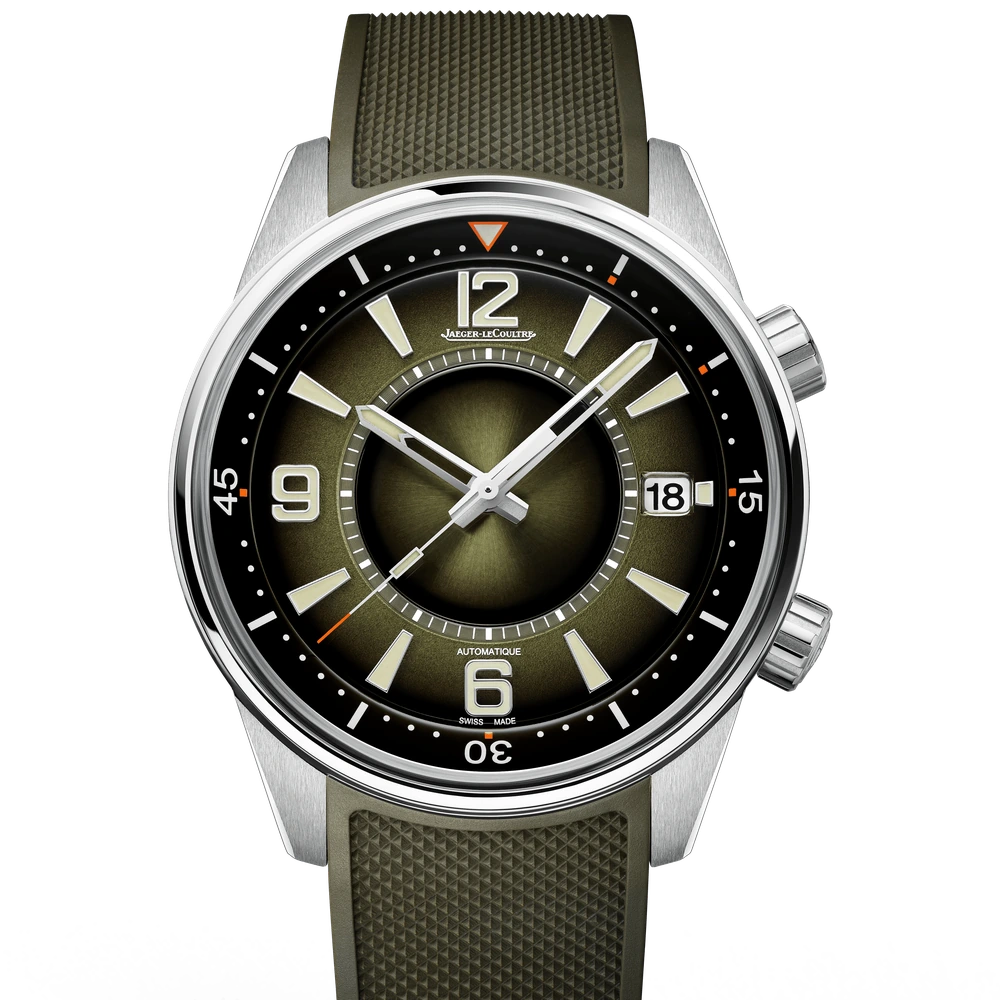 Jaeger-LeCoultre Date, Stainless steel, Green