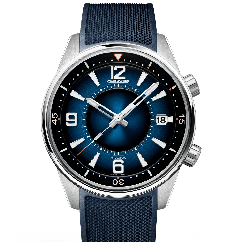 Jaeger-LeCoultre Date, Stainless steel, Blue