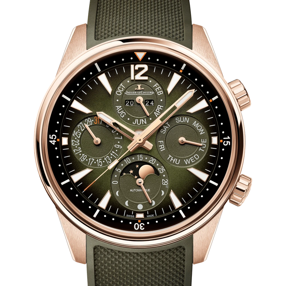 Jaeger-LeCoultre Perpetual Calendar, Pink gold, Green