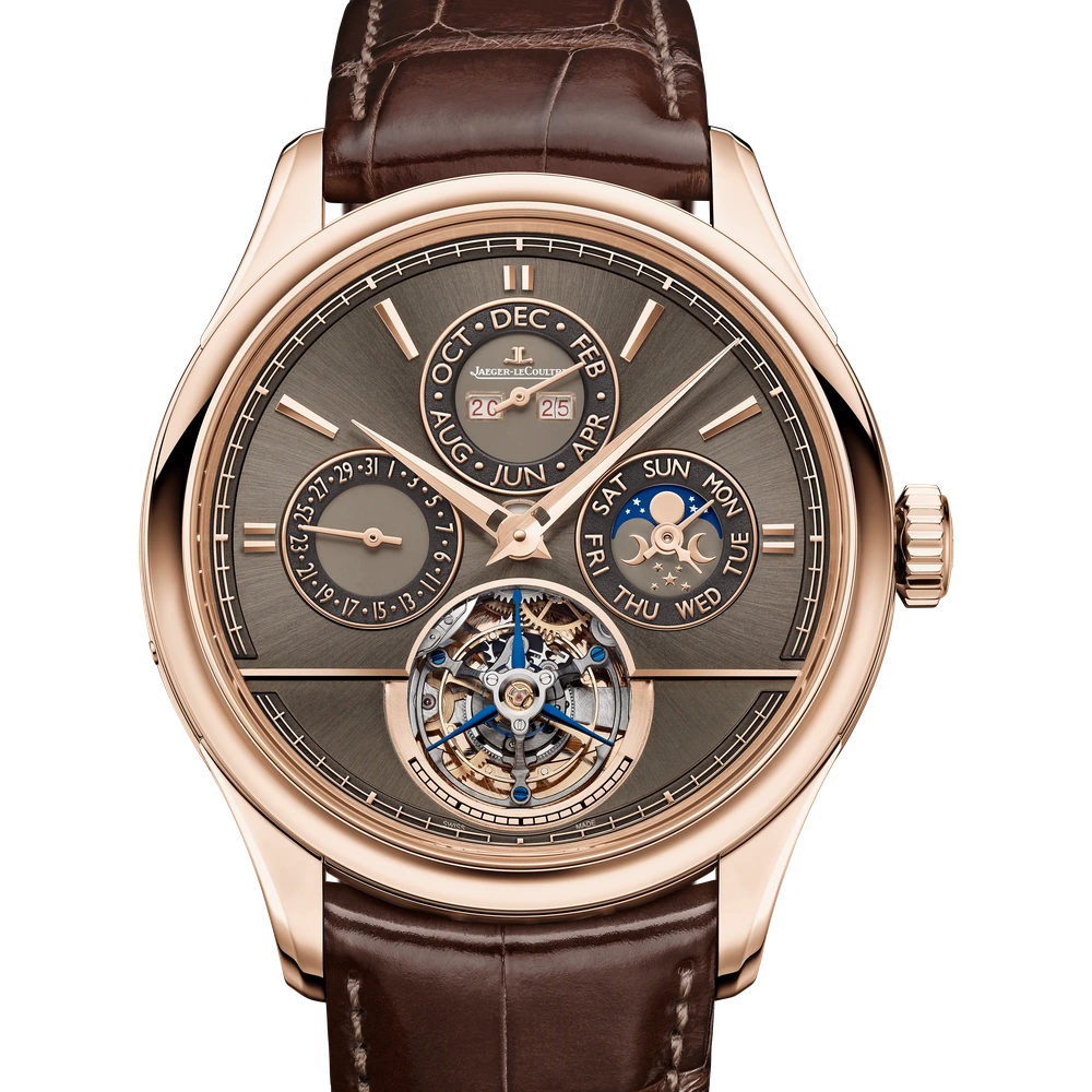 Jaeger-LeCoultre Calibre 985, Pink gold, Chestnut brown
