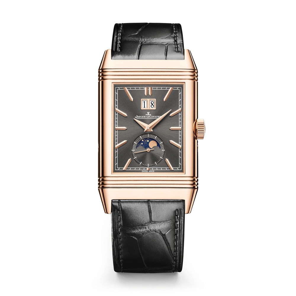 Jaeger-LeCoultre Nonantieme 'Enamel', Pink gold, Charcoal Grey