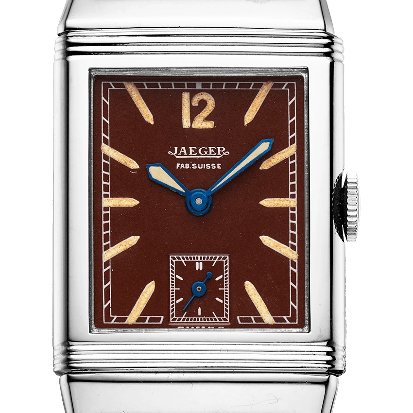 Jaeger-LeCoultre Reverso Small Seconds, Stainless steel, Toffee brown