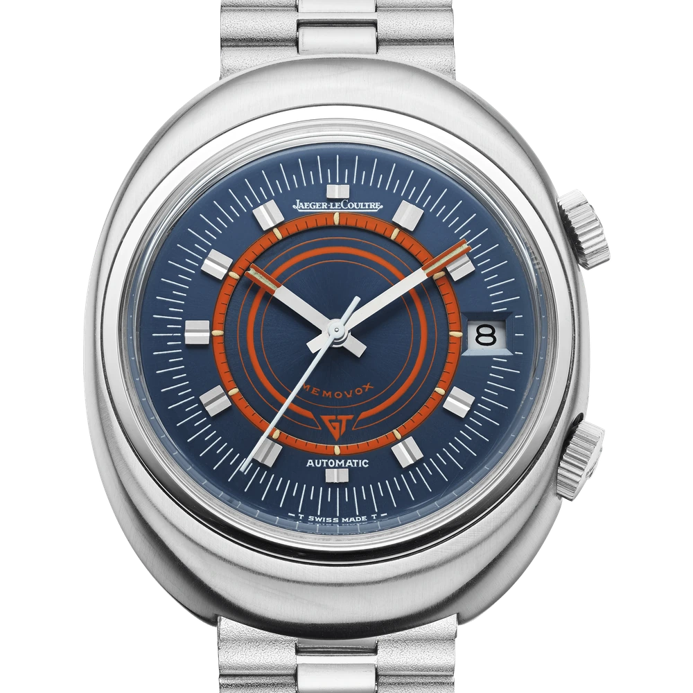 Jaeger-LeCoultre Memovox Speed Beat GT, Stainless steel, Blue