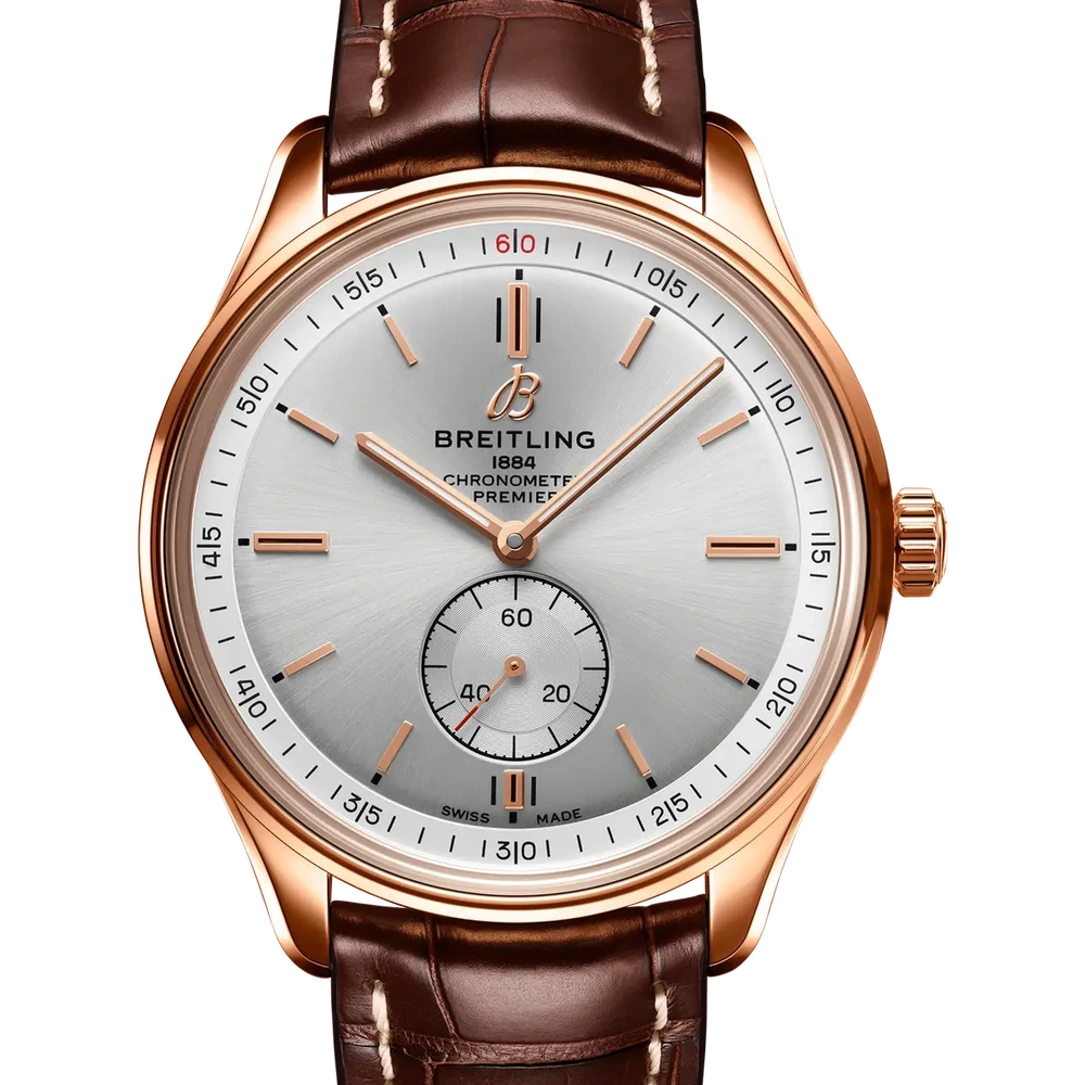 Breitling Premier Automatic 40, 40 mm, 18k red gold, cream dial