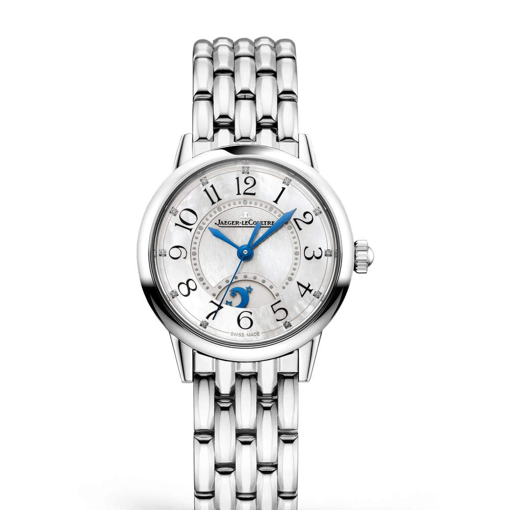 Jaeger-LeCoultre Night & Day, Stainless steel, Silvered grey