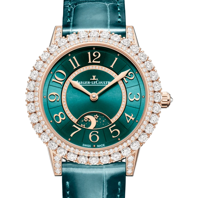 Jaeger-LeCoultre Night & Day, Pink gold, Green