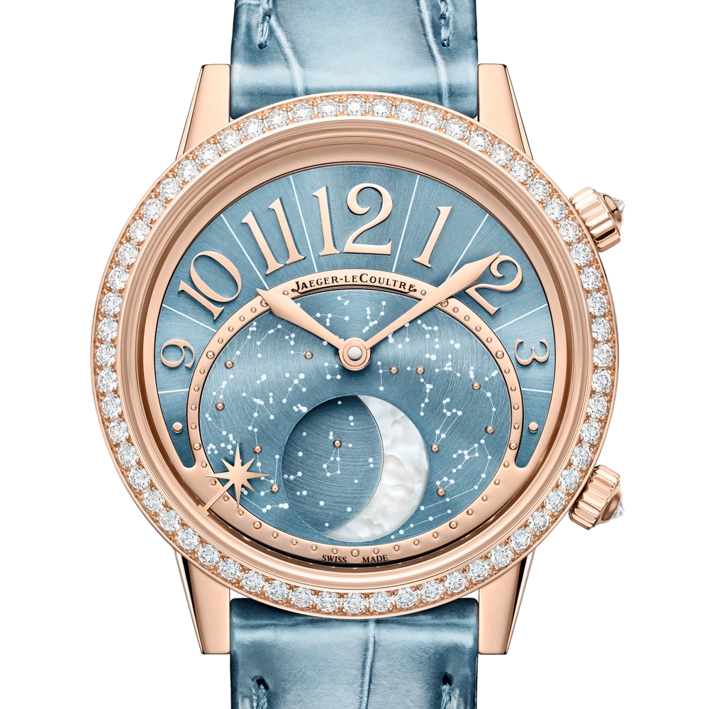 Jaeger-LeCoultre Moon, Pink gold, Blue