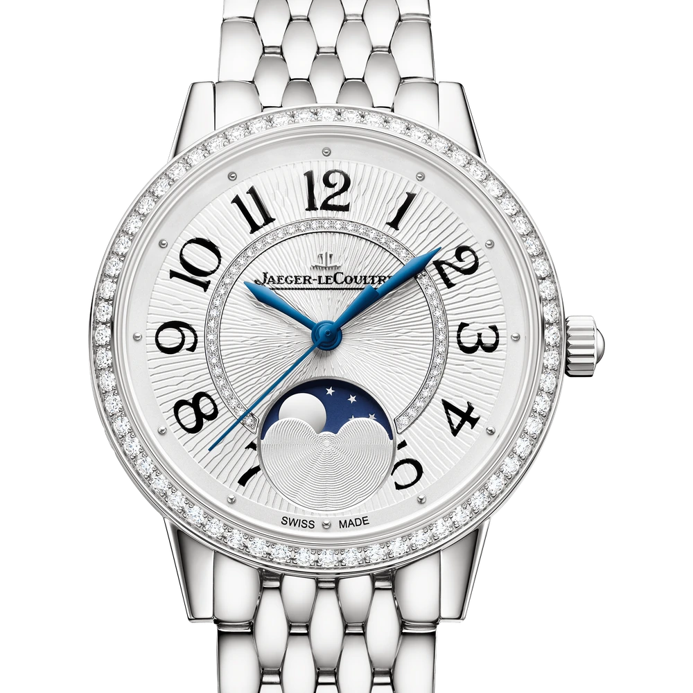 Jaeger-LeCoultre Moon, Stainless steel, Silvered grey