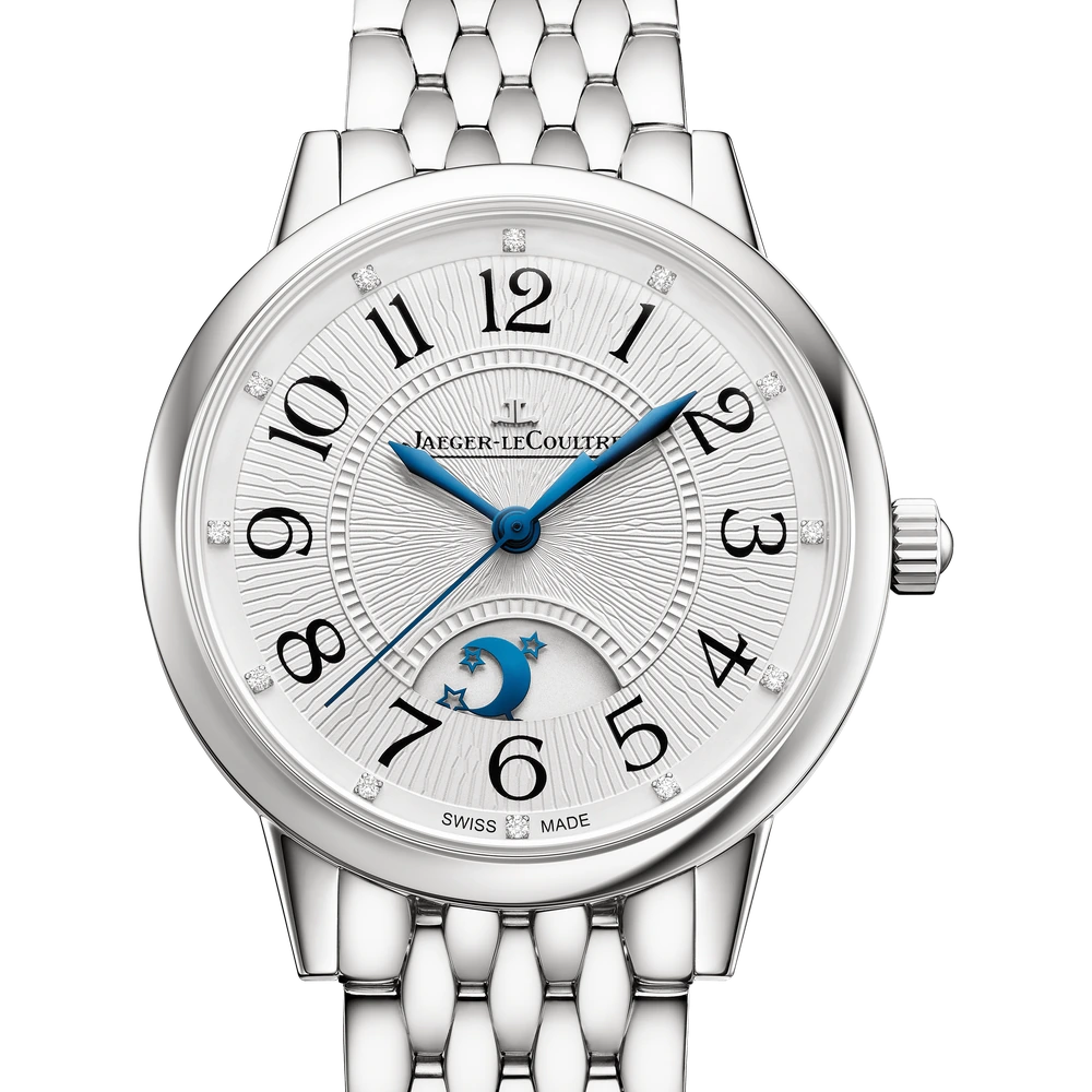 Jaeger-LeCoultre Night & Day, Stainless steel, Silvered grey