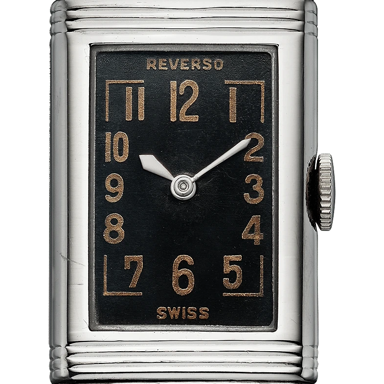 Jaeger-LeCoultre Reverso 1931 Dame, Stainless steel, Chocolate brown