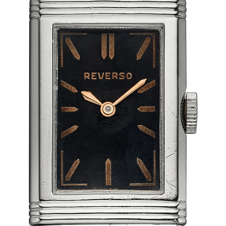 Jaeger-LeCoultre Reverso 1931 Dame, Stainless steel, Black