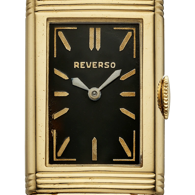 Jaeger-LeCoultre Reverso 1931 Dame, Yellow gold/Stainless steel, Black