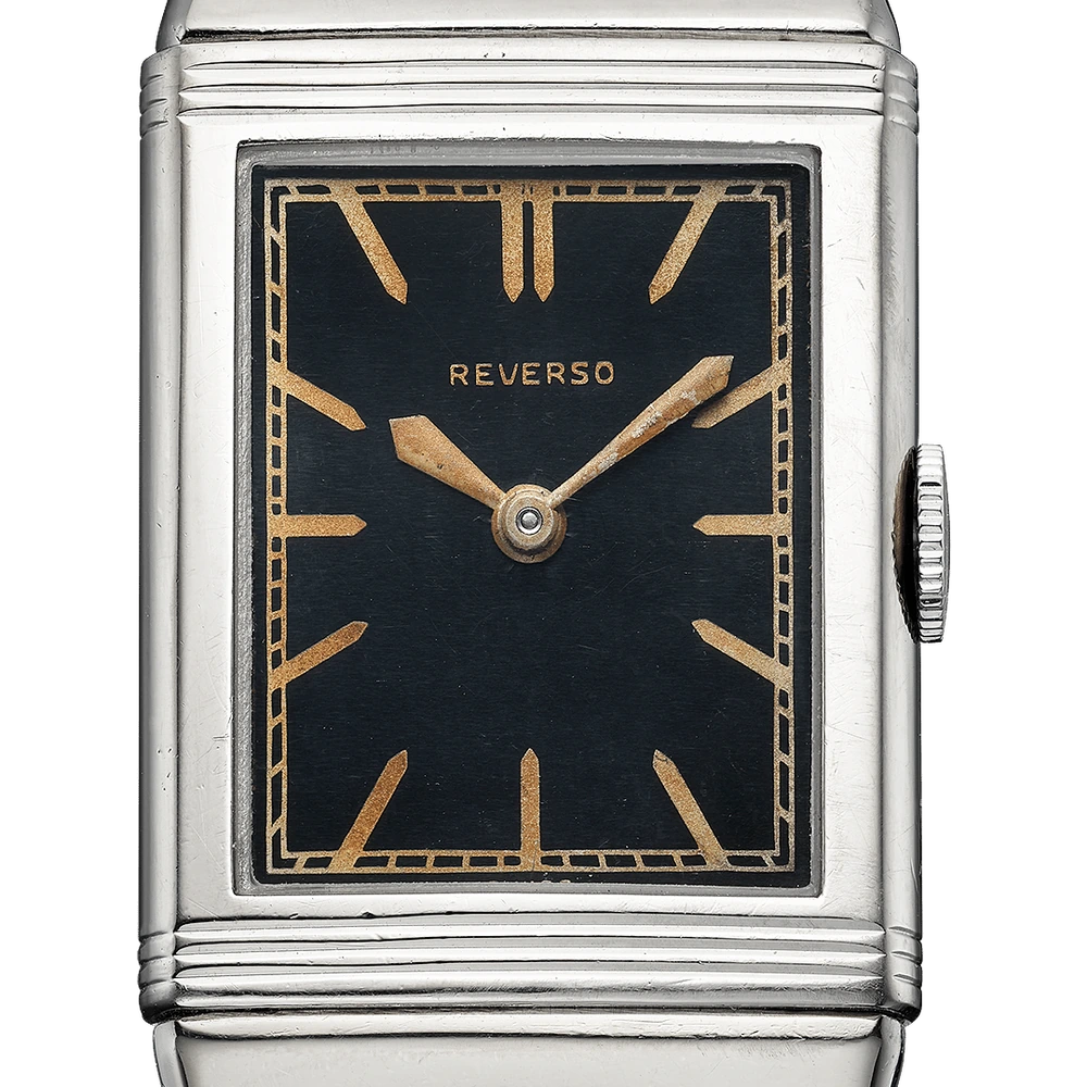 Jaeger-LeCoultre Reverso 1931, Stainless steel, Black