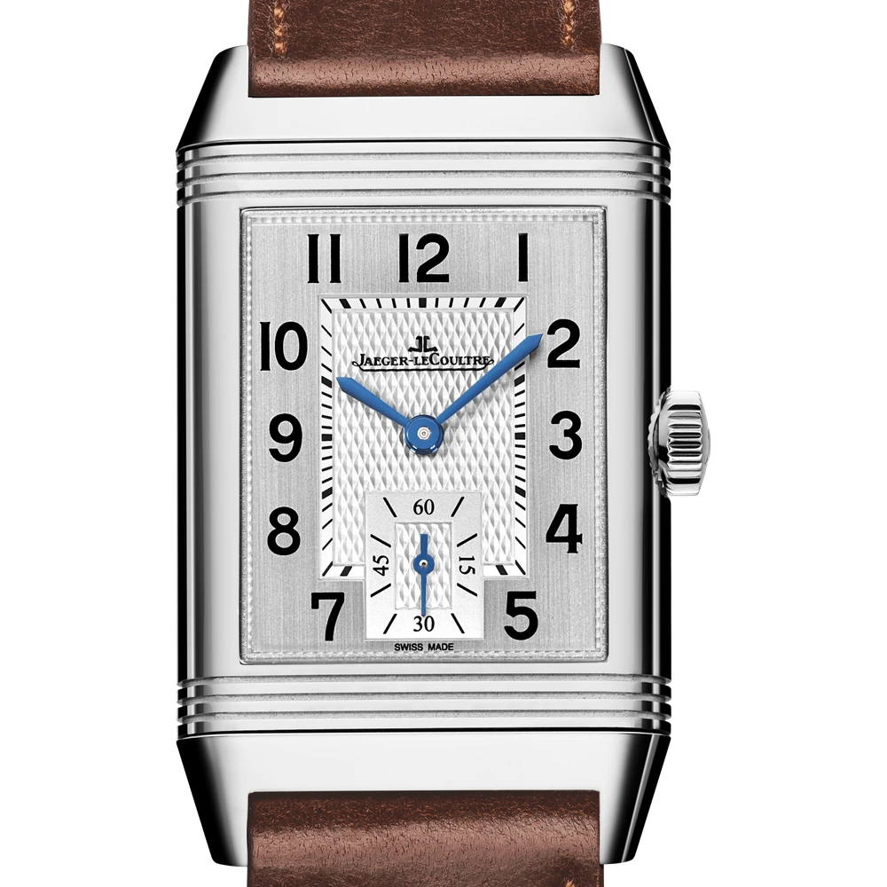 Jaeger-LeCoultre Duoface Small Seconds, Stainless steel, Silvered grey