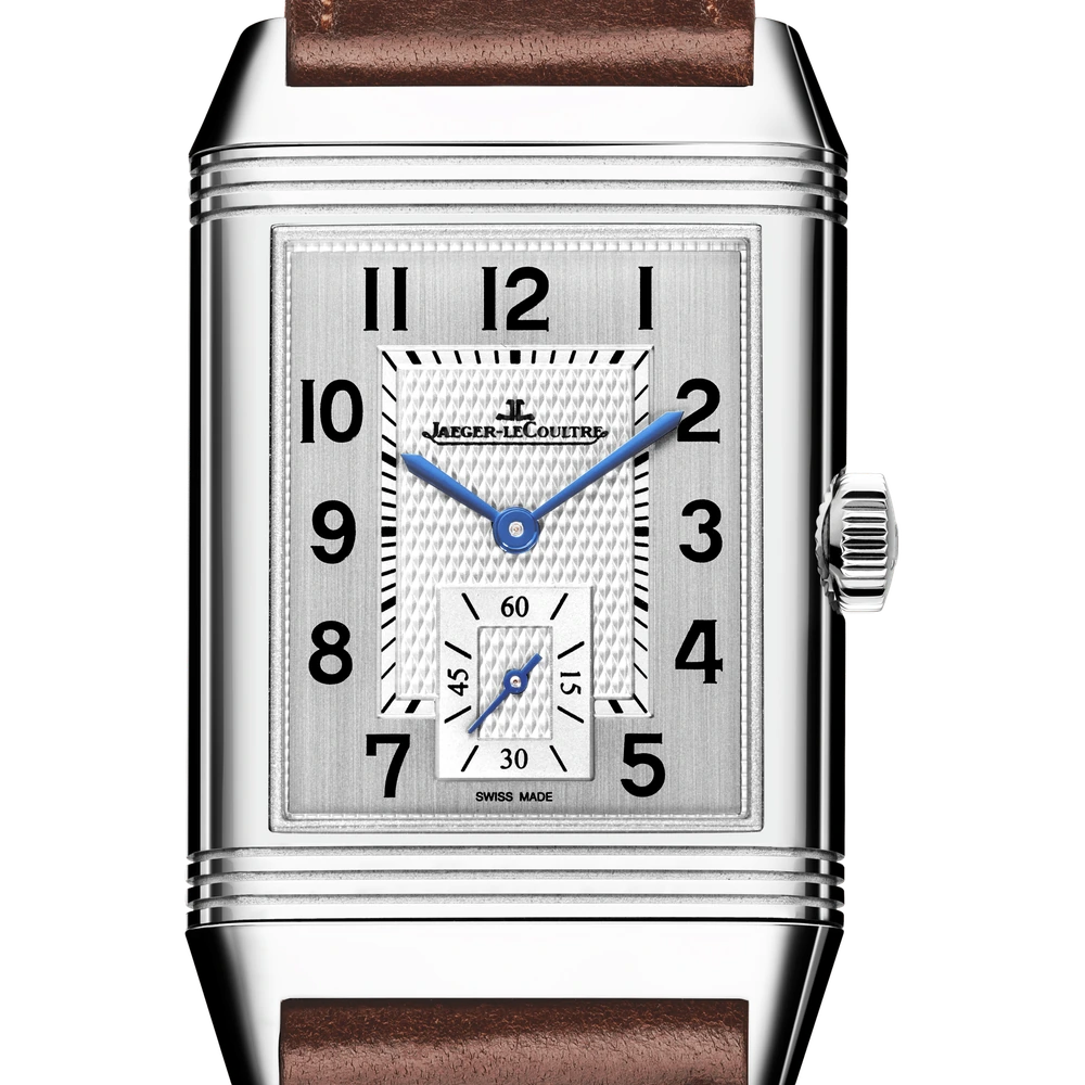 Jaeger-LeCoultre Duoface Small Seconds, Stainless steel, Silvered grey