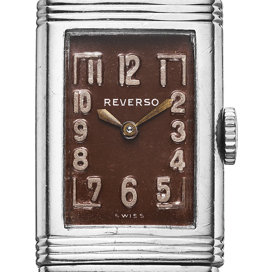 Jaeger-LeCoultre Reverso Lady, Stainless steel, Chocolate brown