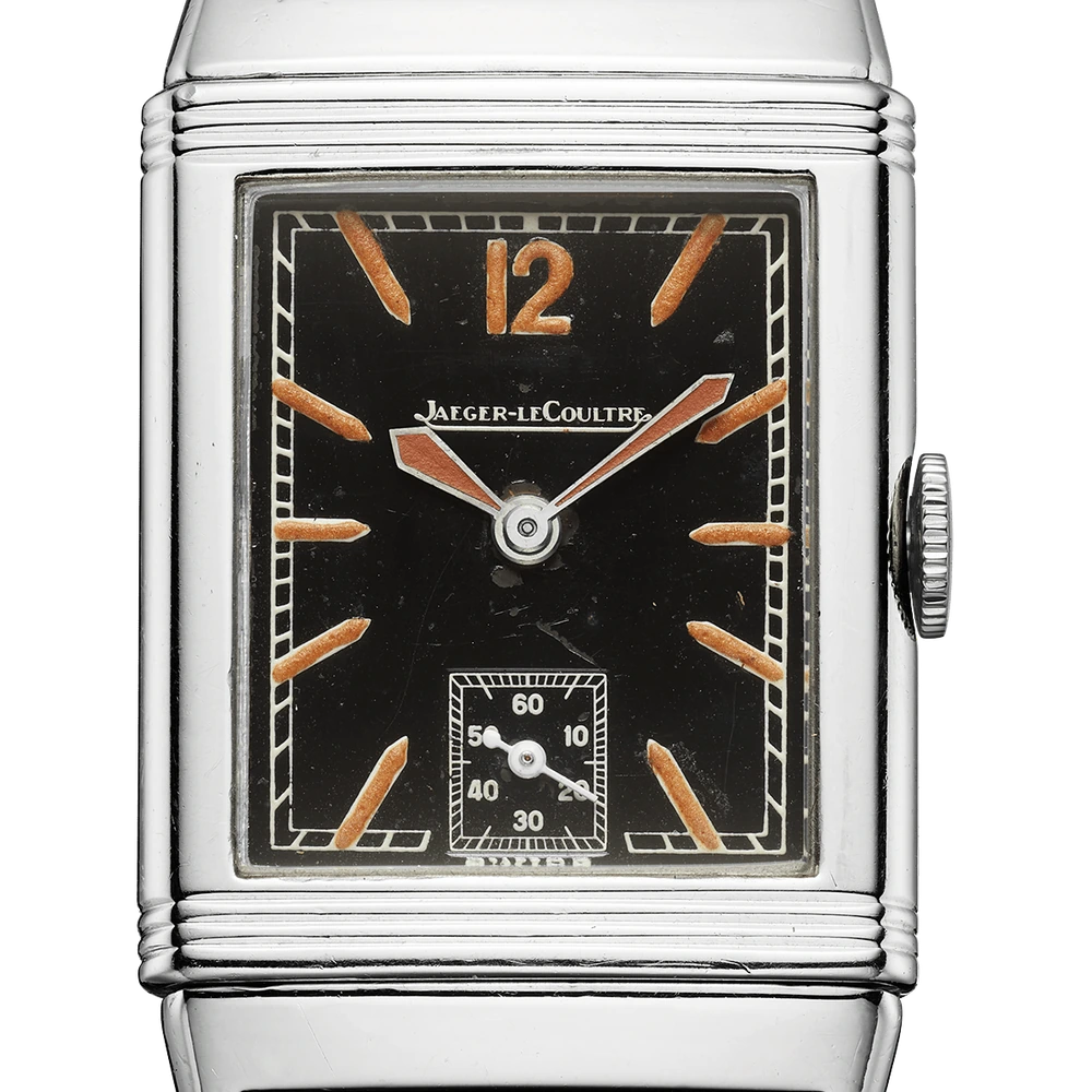 Jaeger-LeCoultre Reverso Small Seconds, Stainless steel, Black