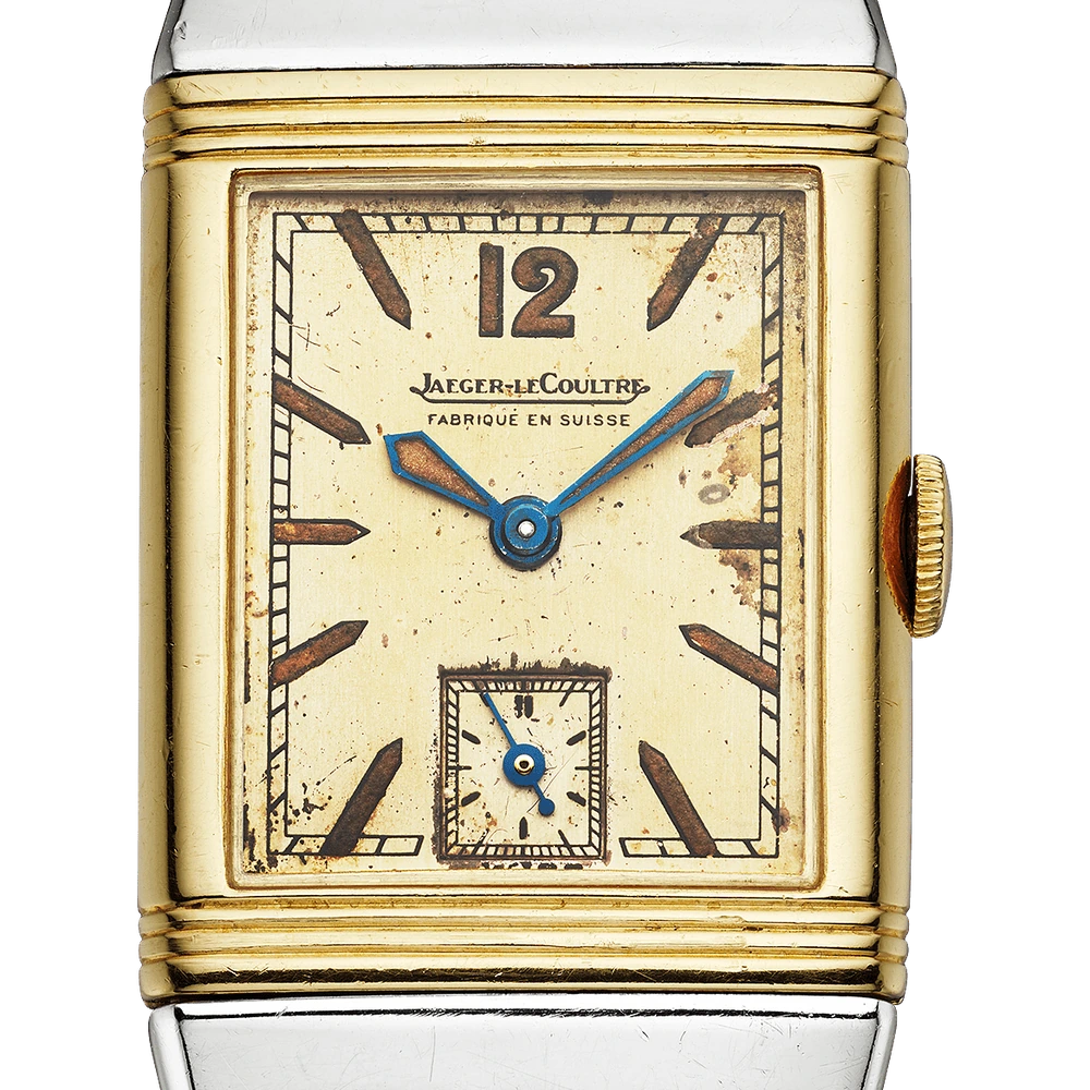 Jaeger-LeCoultre Reverso Small Seconds, Stainless steel, Beige