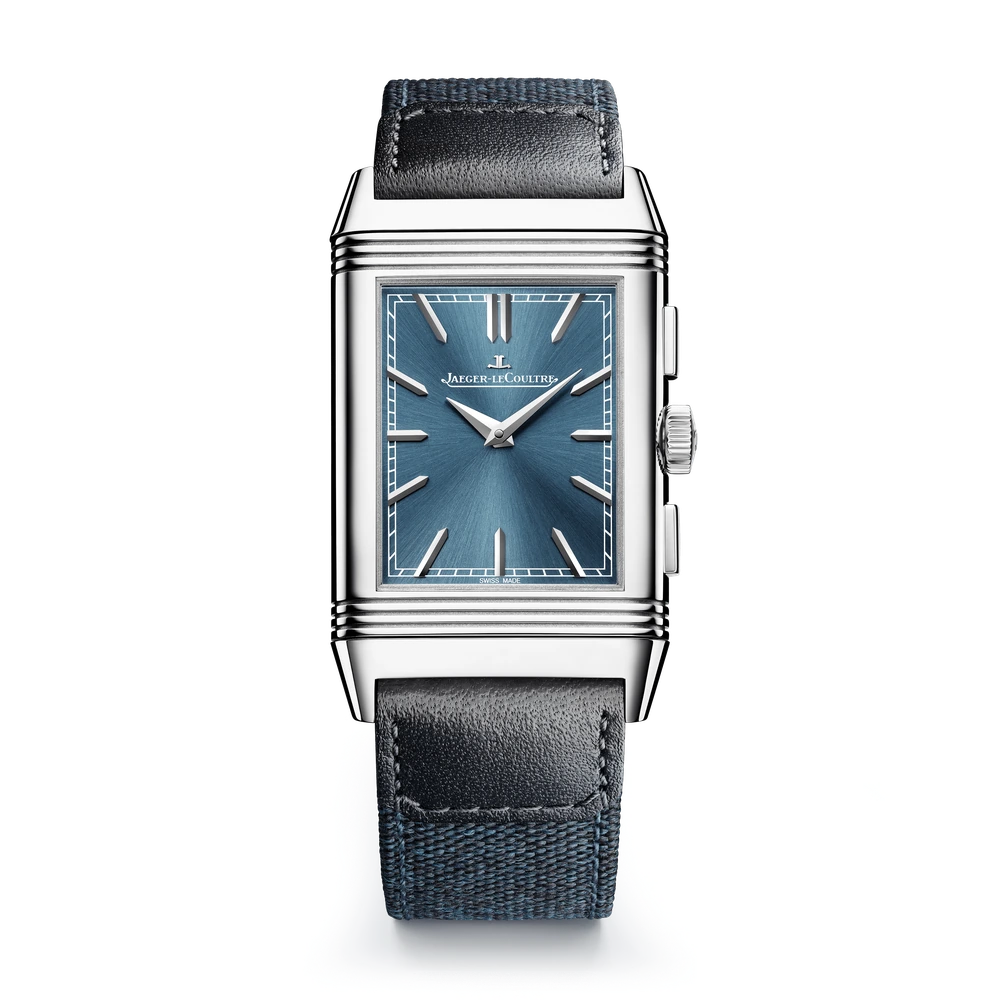 Jaeger-LeCoultre Chronograph, Stainless steel, Blue
