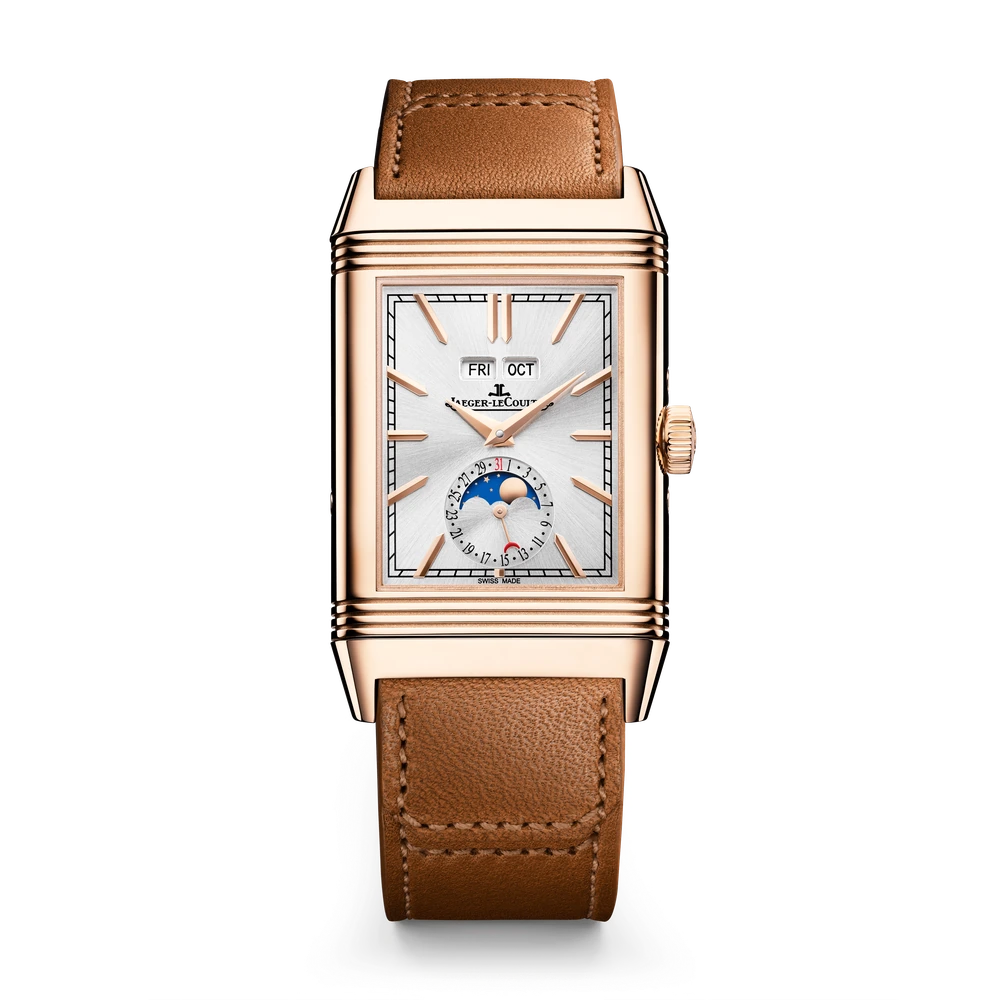 Jaeger-LeCoultre Duoface Calendar, Pink gold, Silvered grey