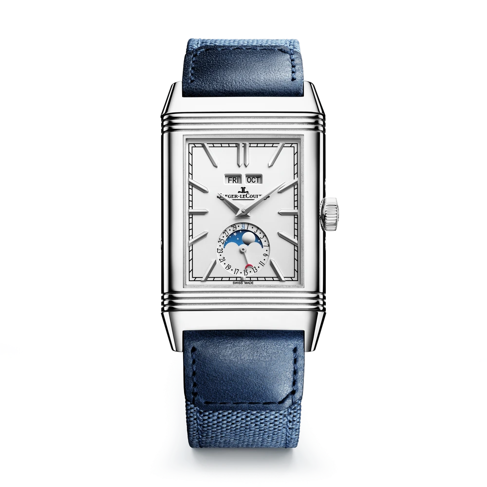 Jaeger-LeCoultre Duoface Calendar, Stainless steel, Silvered grey