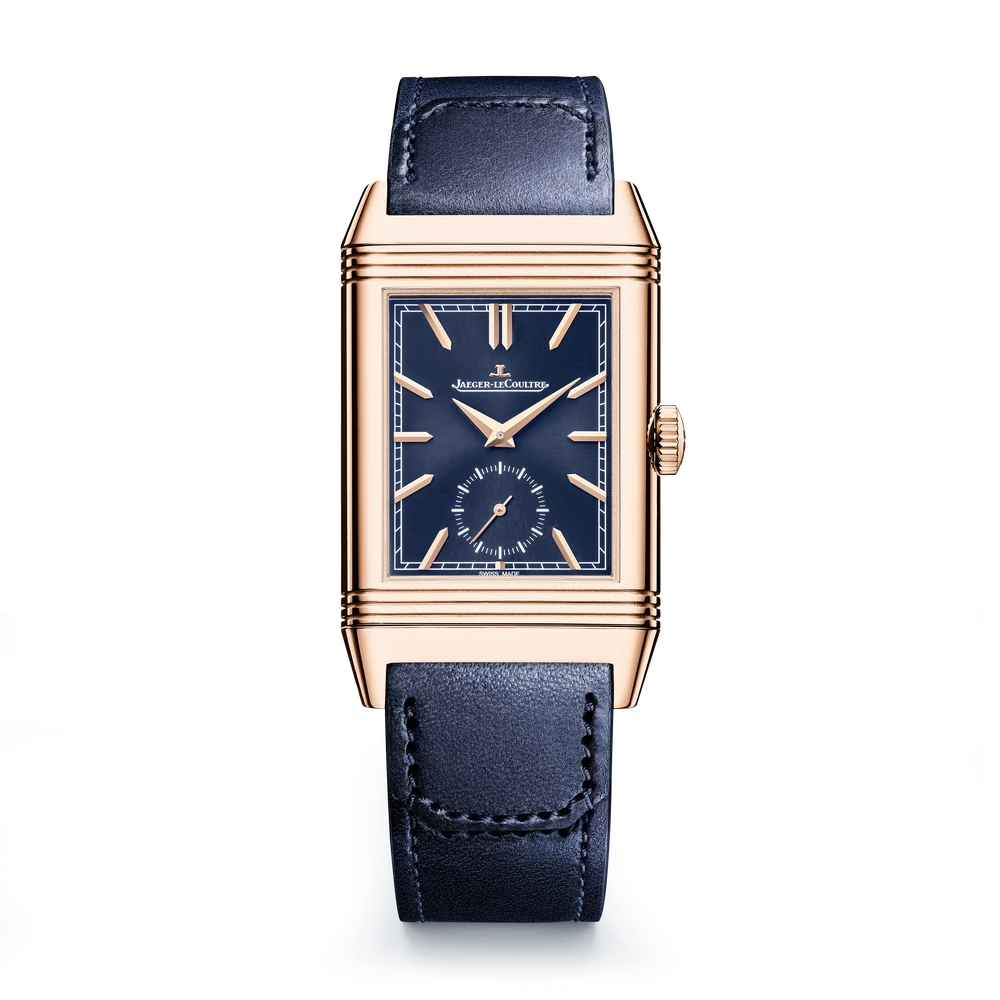 Jaeger-LeCoultre Duoface Small Seconds, Pink gold, Blue