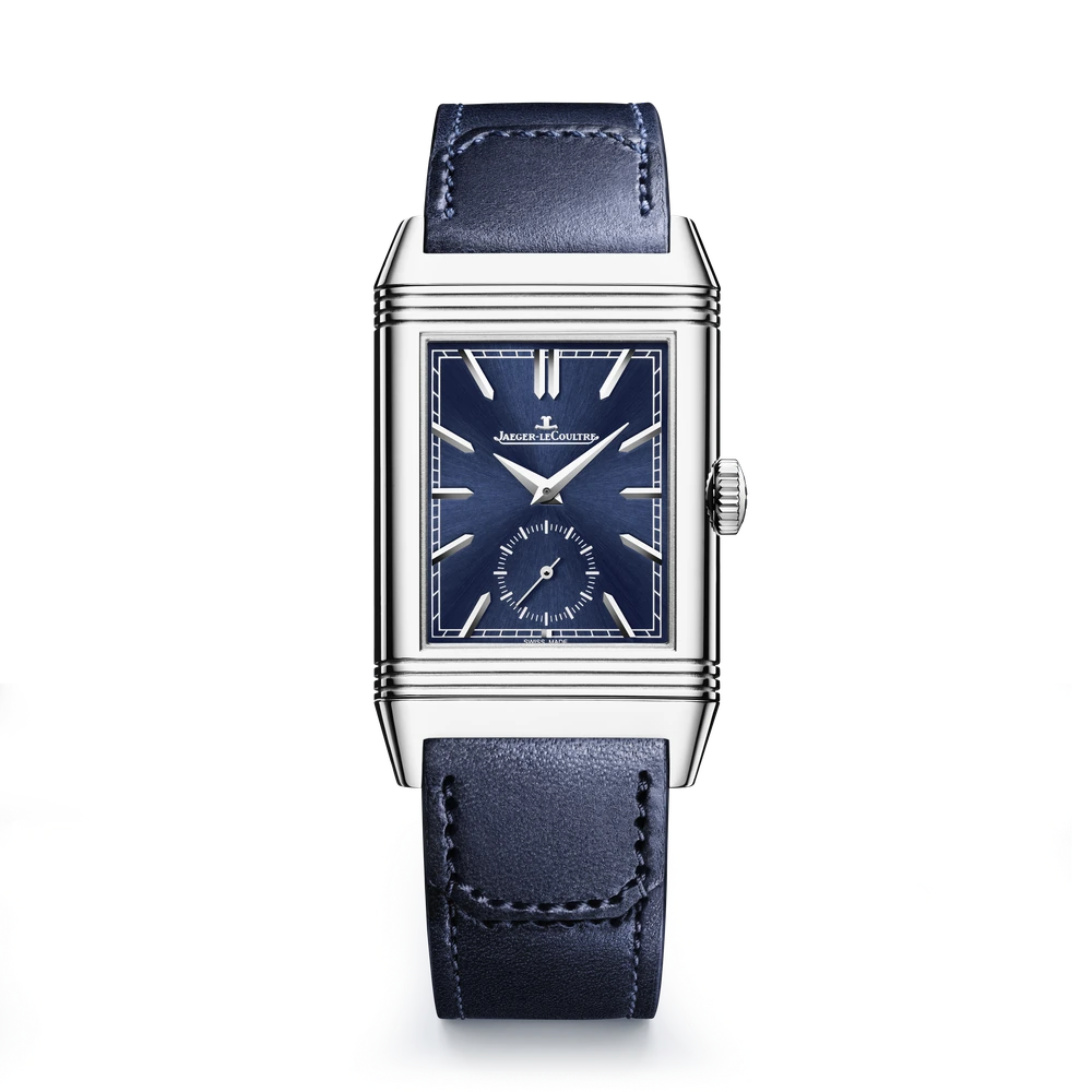 Jaeger-LeCoultre Duoface Small Seconds, Stainless steel, Blue