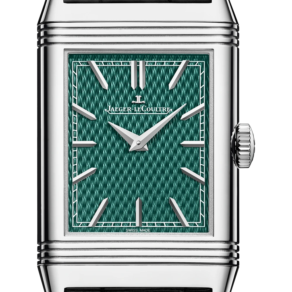 Jaeger-LeCoultre Enamel Hokusai Kiyotaki Kannon Waterfall, White gold, Green