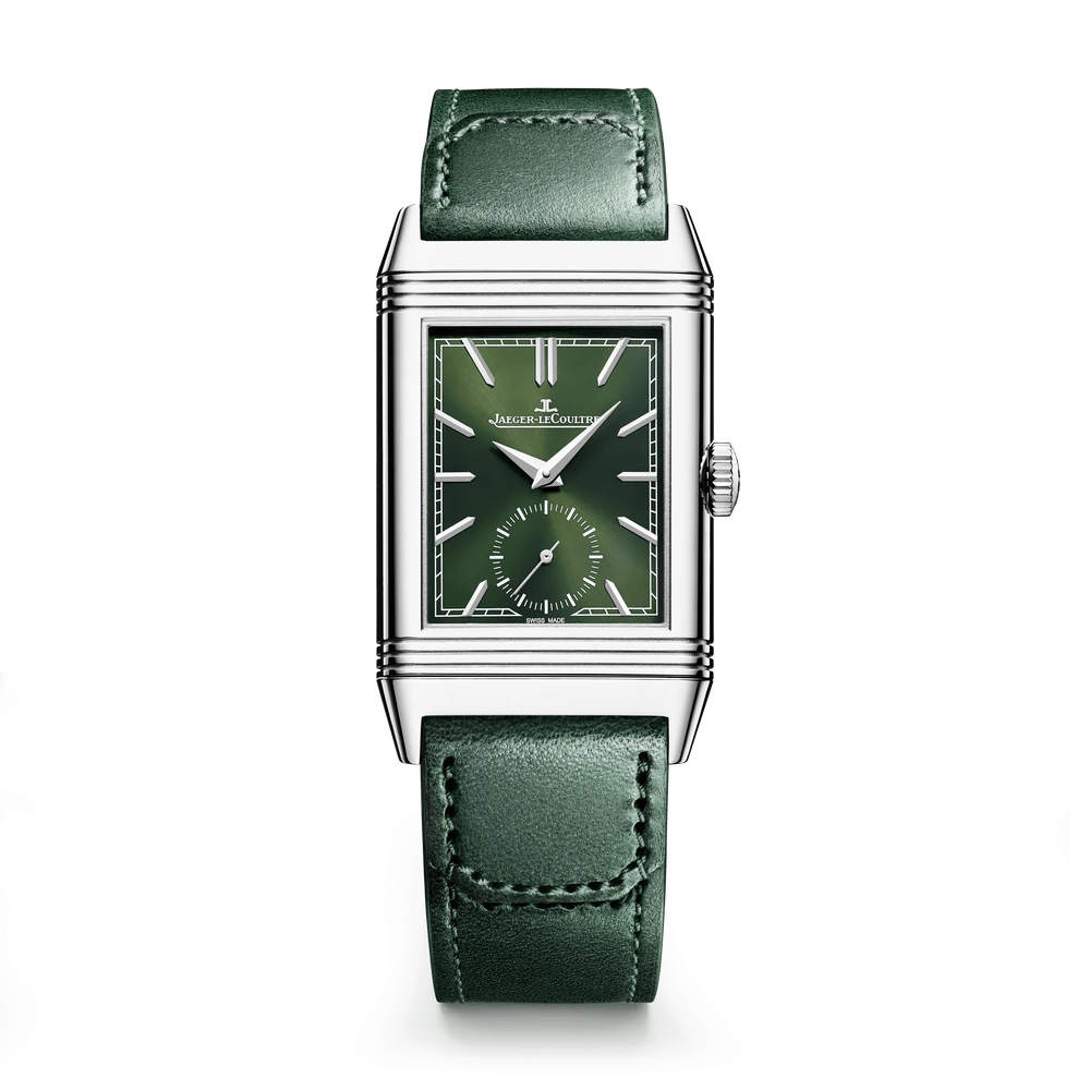 Jaeger-LeCoultre Monoface Small Seconds, Stainless steel, Green