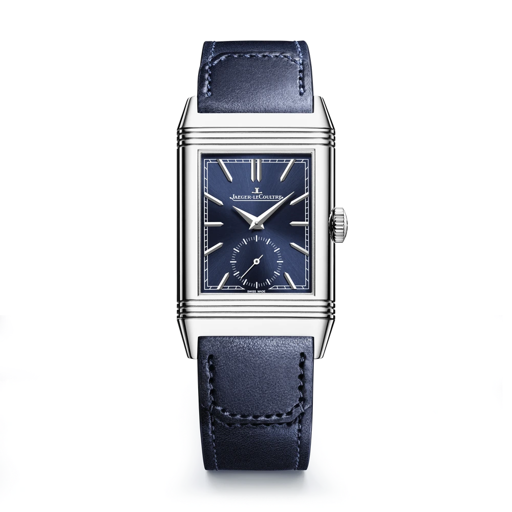 Jaeger-LeCoultre Monoface Small Seconds, Stainless steel, Blue