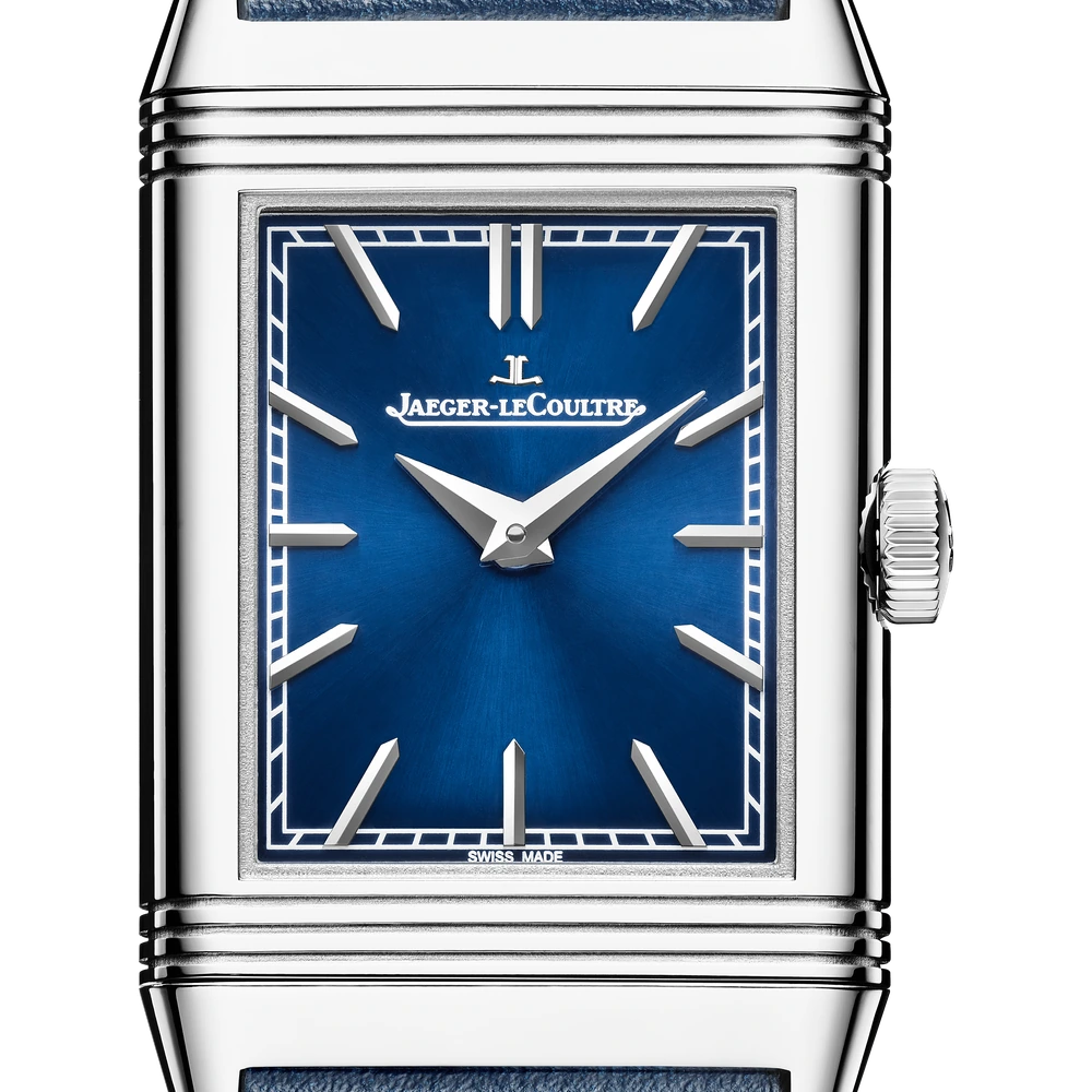 Jaeger-LeCoultre Monoface, Stainless steel, Blue