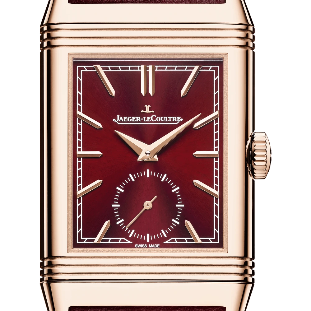 Jaeger-LeCoultre Monoface Small Seconds, Pink gold, Burgundy-colored