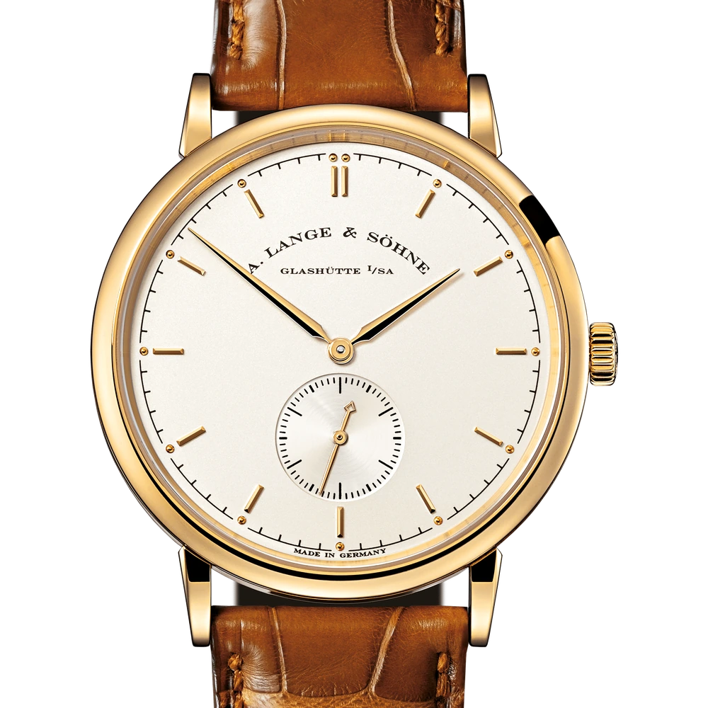 A. Lange & Söhne Yellow Gold, Ivory argenté Dial