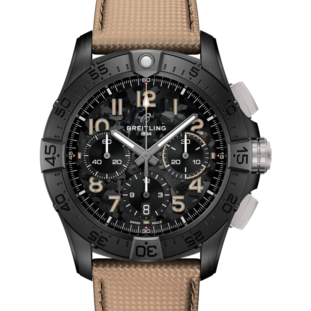 Breitling Avenger B01 Chronograph 42 Night Mission, 42 mm, ceramic, carbon dial