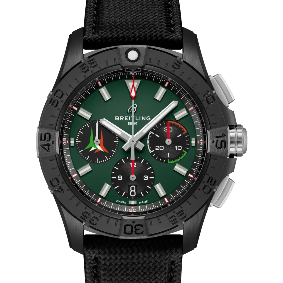 Breitling Avenger B01 Chronograph 42, 42 mm, ceramic, green dial